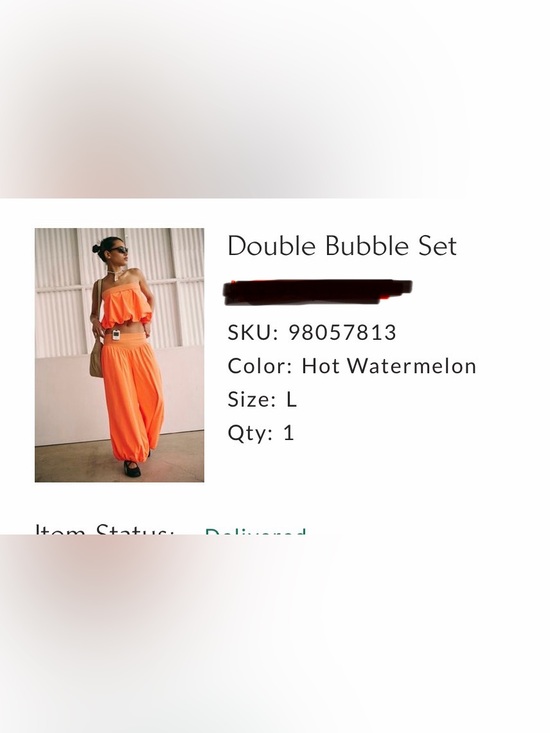 Free People Other - Free People Hot Watermelon Two-Piece Ruffled Set